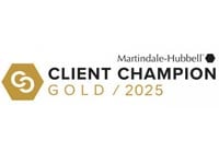 Martindale-Hubbell, Client Champion, Gold, 2025