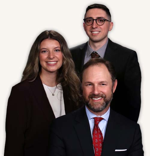 Attorneys Sean P. Schmergel, Zachary Christopher Moore and Samantha M. Hargis